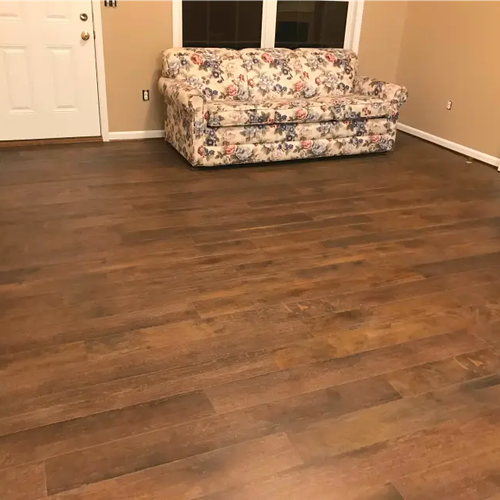 Completed installation by Christie Carpets in Webster, NY